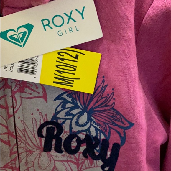 Roxy Pink Size 10/12 zip up Hoodie - Picture 3 of 4